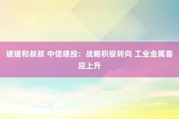 媛媛和叔叔 中信建投：战略积极转向 工业金属喜迎上升