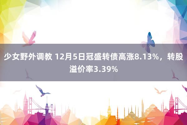 少女野外调教 12月5日冠盛转债高涨8.13%，转股溢价率3.39%