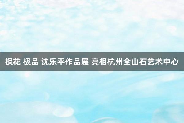 探花 极品 沈乐平作品展 亮相杭州全山石艺术中心