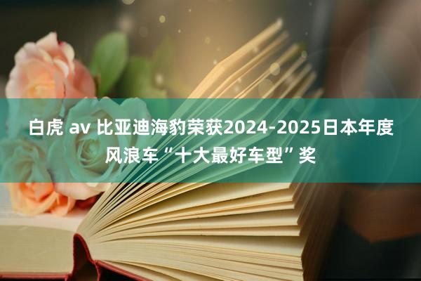 白虎 av 比亚迪海豹荣获2024-2025日本年度风浪车“十大最好车型”奖