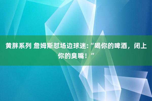 黄胖系列 詹姆斯怼场边球迷:“喝你的啤酒，闭上你的臭嘴！”