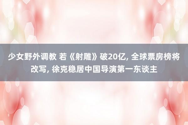 少女野外调教 若《射雕》破20亿， 全球票房榜将改写， 徐克稳居中国导演第一东谈主