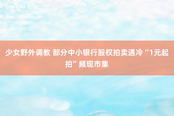 少女野外调教 部分中小银行股权拍卖遇冷“1元起拍”频现市集